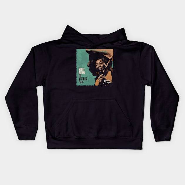 Muddy Waters Delta Blues Legend In Frames Kids Hoodie by Silly Picture